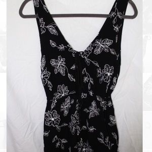 LUSH black and white floral romper